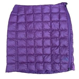North Face Quilted Skirt ThermoBall Eco Purple Snow Winter Ski Vacation Size XS